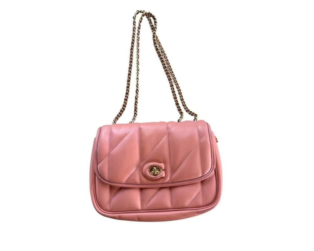Coach Pillow Madison Shoulder Bag With Quilting Leather Crossbody Pink